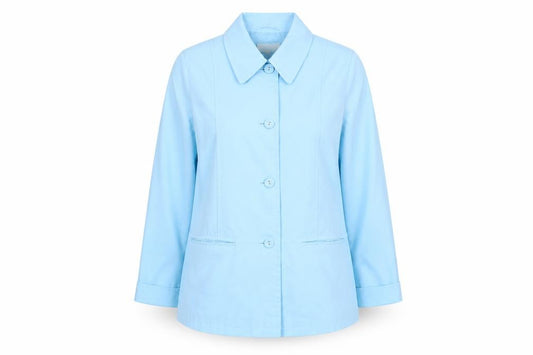 Front view of Marks & Spencer Women’s Blue, size UK 14, Polyester Basic Jacket