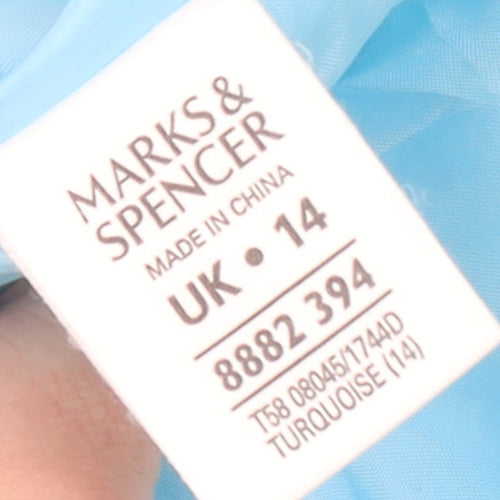Marks and Spencer Women’s Blue Size 14 Polyester Basic Jacket