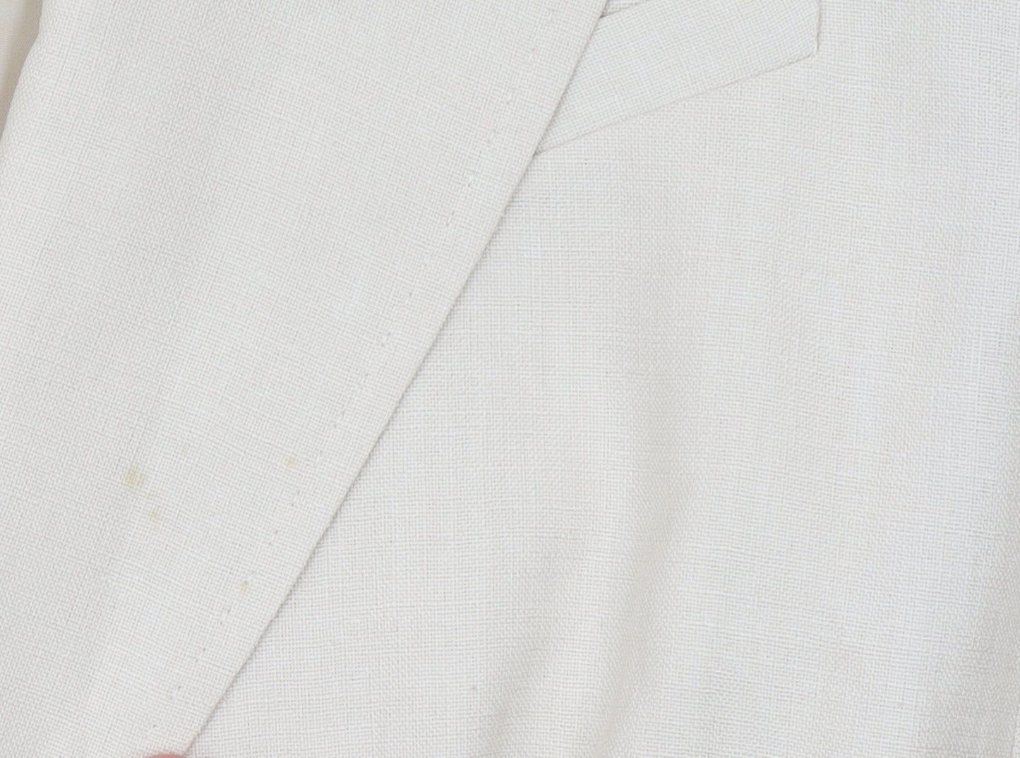 Punto Roma Women Beige Polyester Single Breasted Suit Jacket Size 14