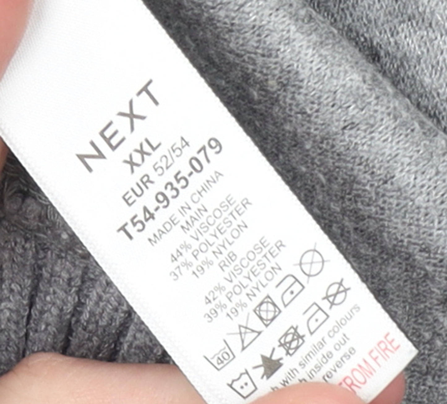 NEXT Women’s Grey Mock Neck Relaxed Fit Long Sleeve Knit Jumper 2XL