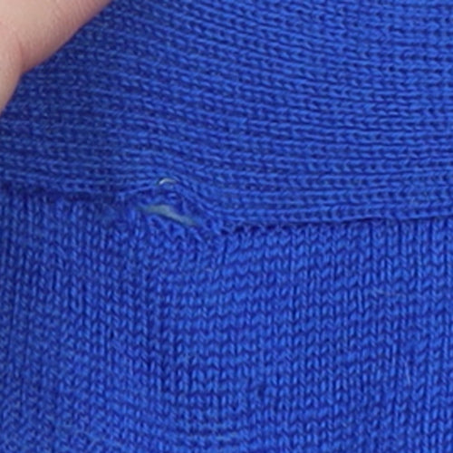 Hobbs Women Blue Wool Knit Shift Dress Size M