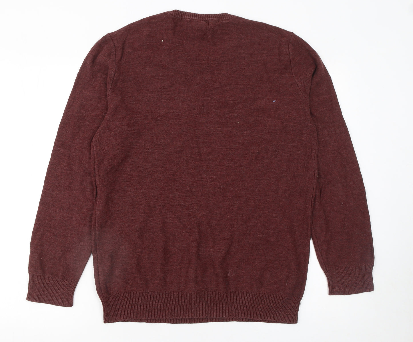 Gap Men Brown Cotton Crew Neck Pullover Jumper Size M