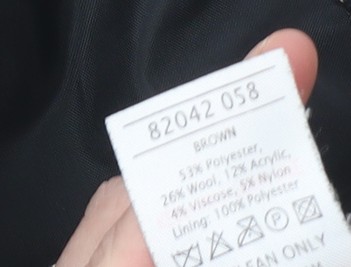 Evie Women’s Brown Houndstooth Tweed Suit Jacket Size 16