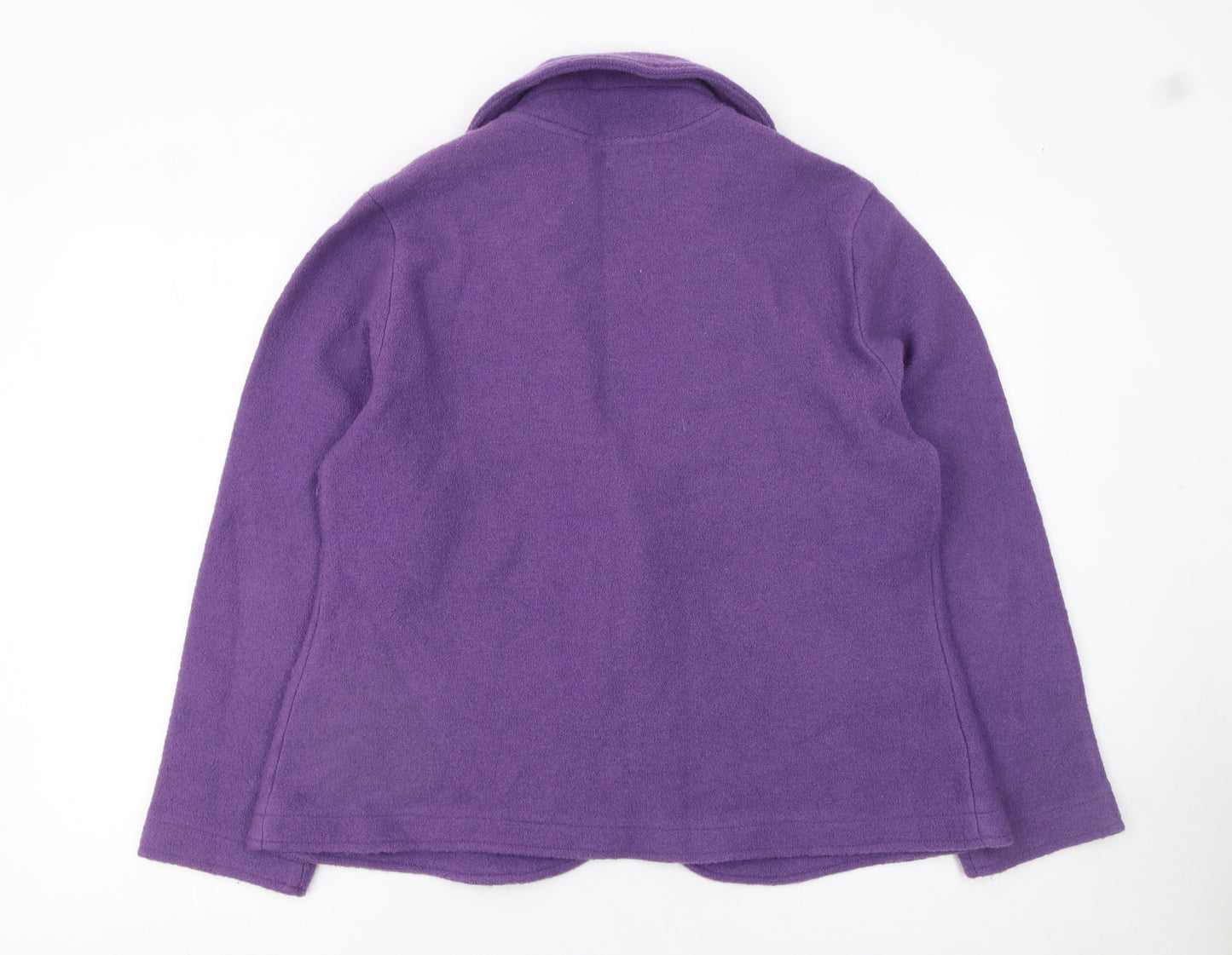 CC Women’s Purple Wool Cardigan XL V-Neck Single Button Knit