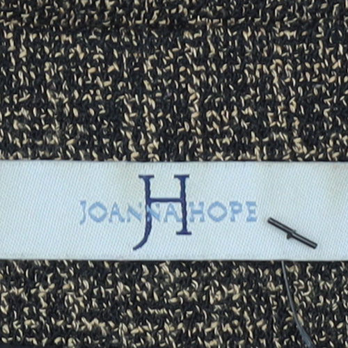 Joanna Hope Women's Brown Tweed Single-Breasted Blazer Size 14
