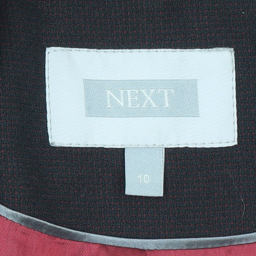 Next Women's Black Size 10 Tailored Single-Breasted Blazer