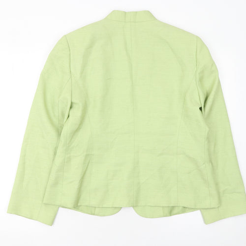 Eastex Women’s Green Woven Suit Jacket Size 16 Classic Tailored