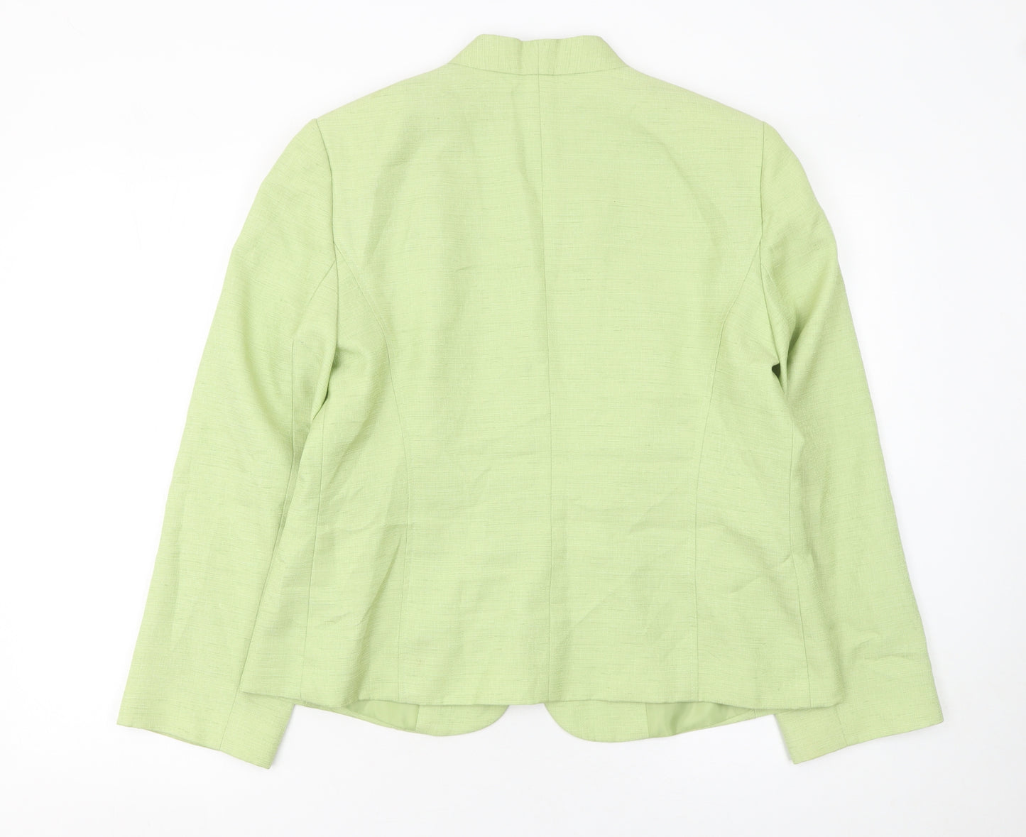 Eastex Women’s Green Woven Suit Jacket Size 16 Classic Tailored