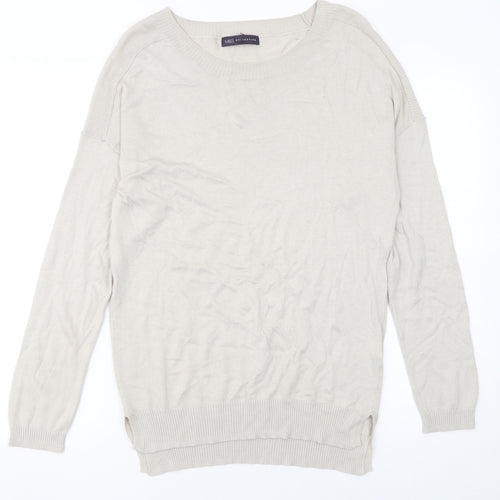 Marks and Spencer Women’s Beige Crew Neck Long Sleeve Jumper Size 12
