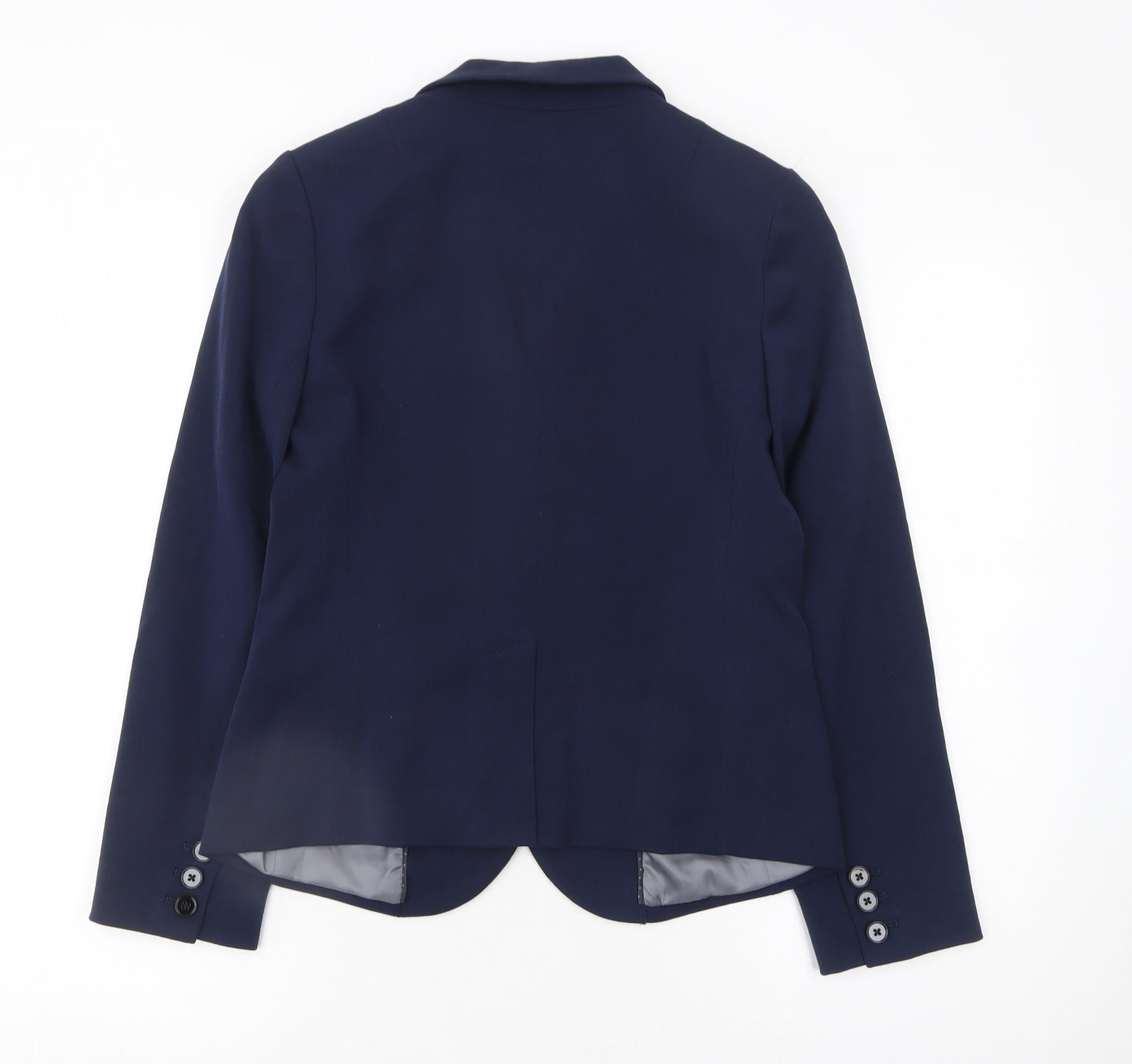 Gap Women's Navy Blue Blazer Size 2 Classic Single-Breasted Jacket