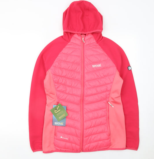Regatta Great Outdoors Women's Pink Hooded Puffer Jacket Size 12