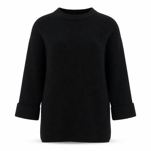 Matalan Women’s Black Mock Neck Knit Pullover Jumper Size S