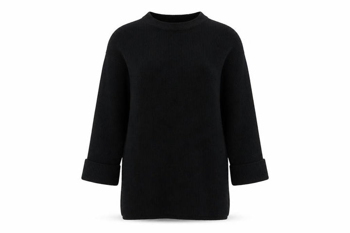 Matalan Women’s Black Mock Neck Knit Pullover Jumper Size S