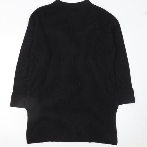 Matalan Women’s Black Mock Neck Knit Pullover Jumper Size S