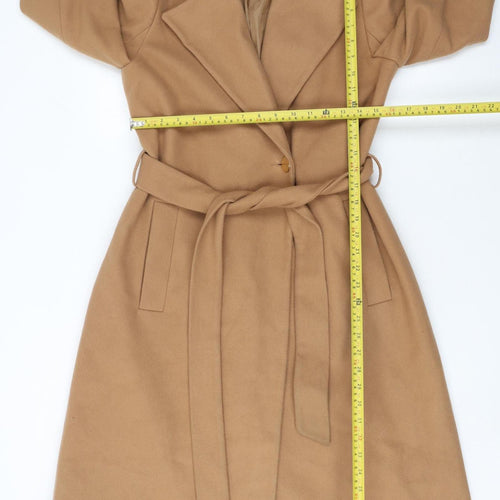 Dorothy Perkins Women’s Beige Long Belted Trench Coat Size S