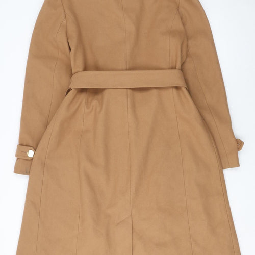 Dorothy Perkins Women’s Beige Long Belted Trench Coat Size S