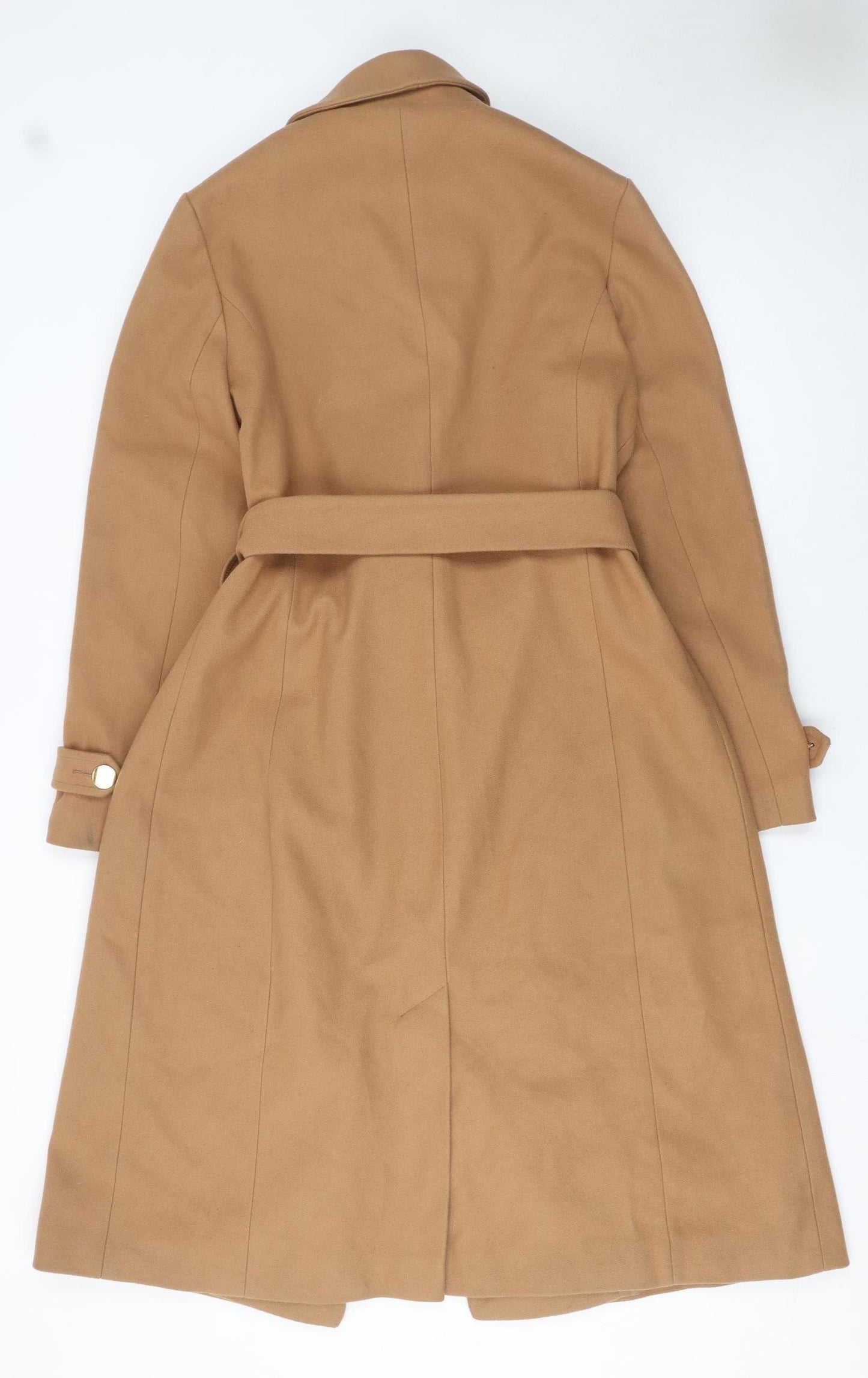Dorothy Perkins Women’s Beige Long Belted Trench Coat Size S
