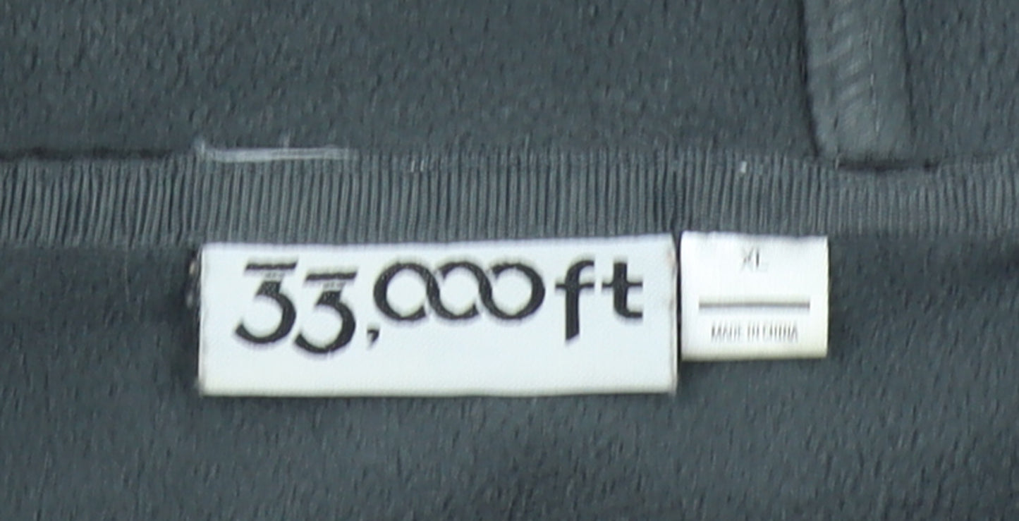 33,000ft Women's Black Hooded Softshell Parka Jacket XL Water Resistant