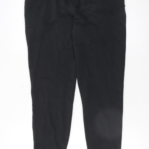 Gymshark Womens Black Small Jogger Sweatpants Fleece Tapered Fit