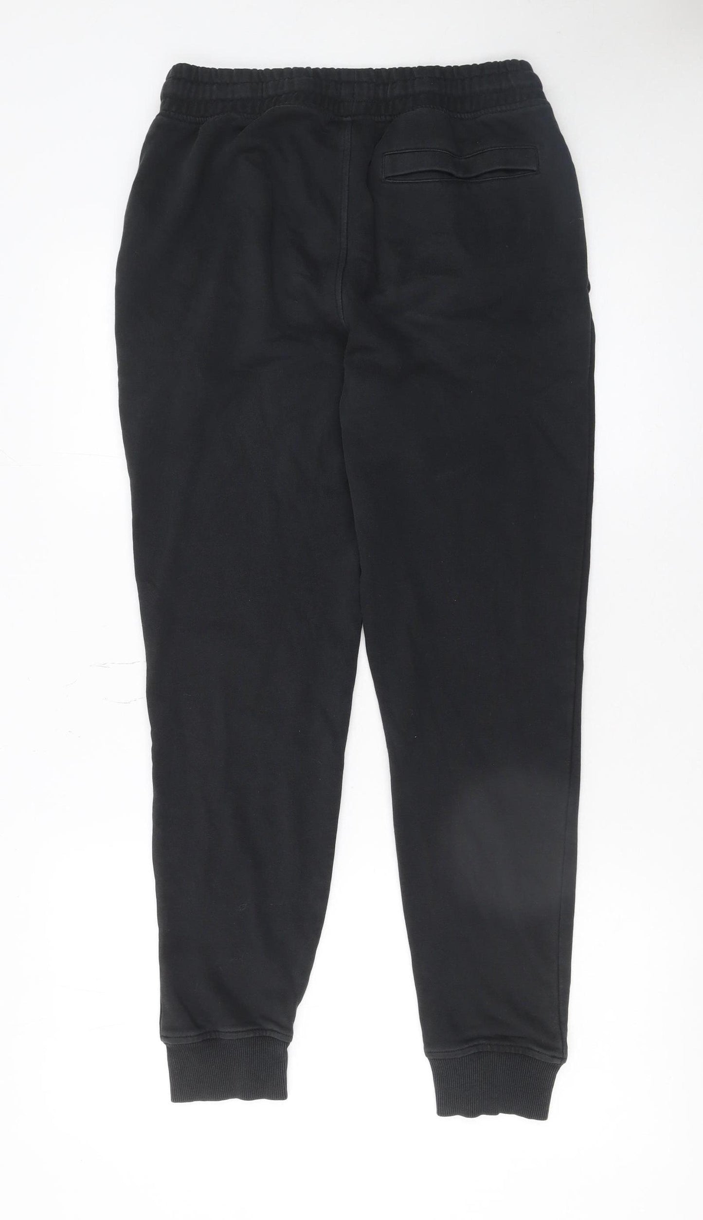 Gymshark Womens Black Small Jogger Sweatpants Fleece Tapered Fit