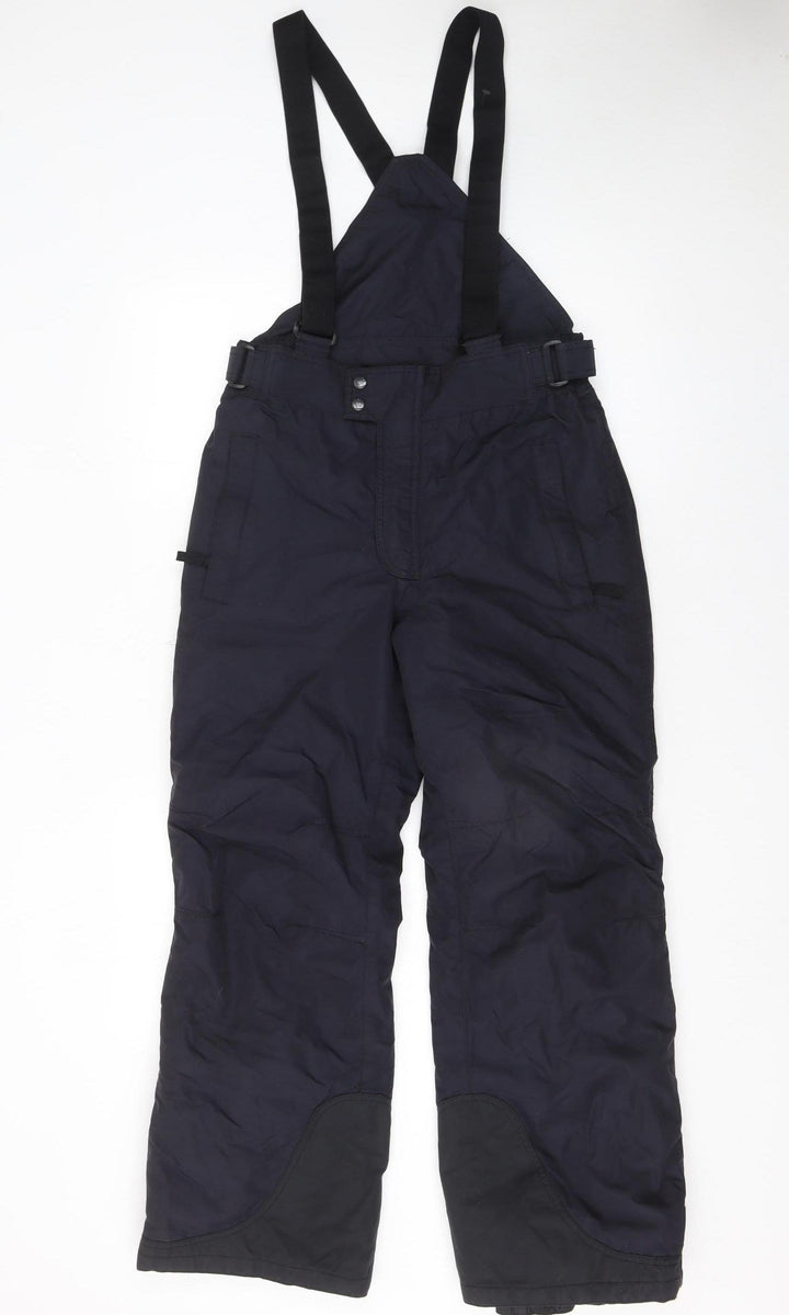 Quechua Women's Black Ski Spirit Snow Pants Size S Waterproof Winter Trousers