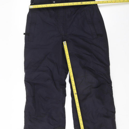 Quechua Women's Black Ski Spirit Snow Pants Size S Waterproof Winter Trousers