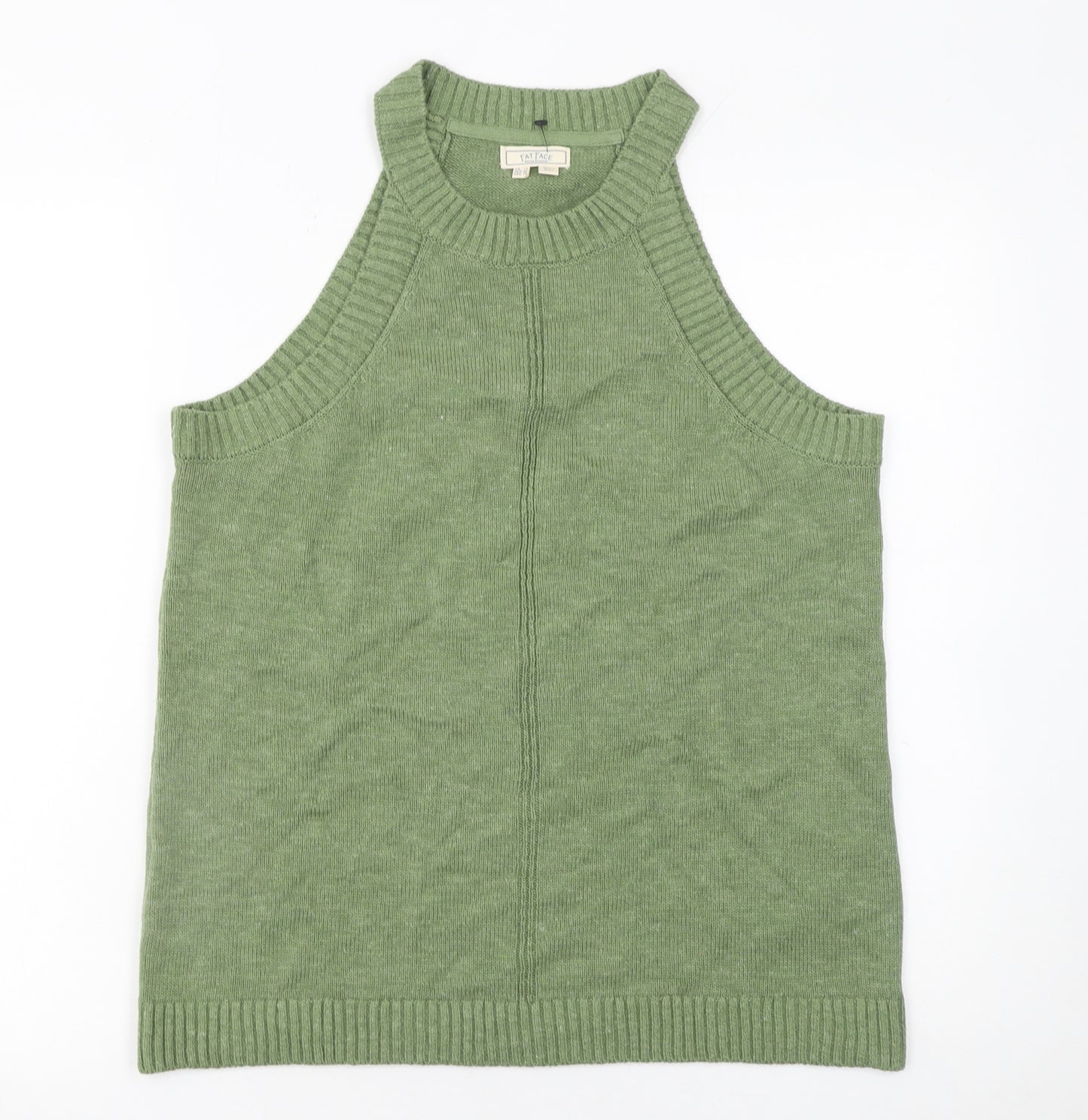 Fat Face Women's Green 100% Cotton Halter Tank Top Size 14