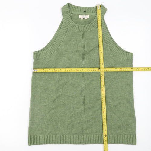Fat Face Women's Green 100% Cotton Halter Tank Top Size 14