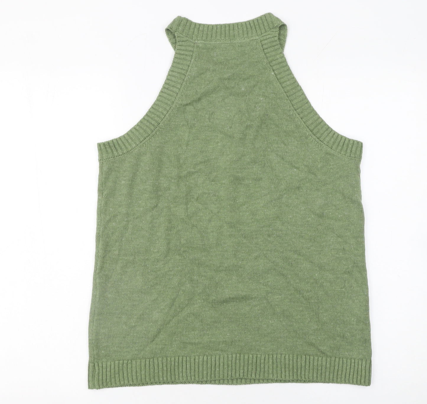 Fat Face Women's Green 100% Cotton Halter Tank Top Size 14