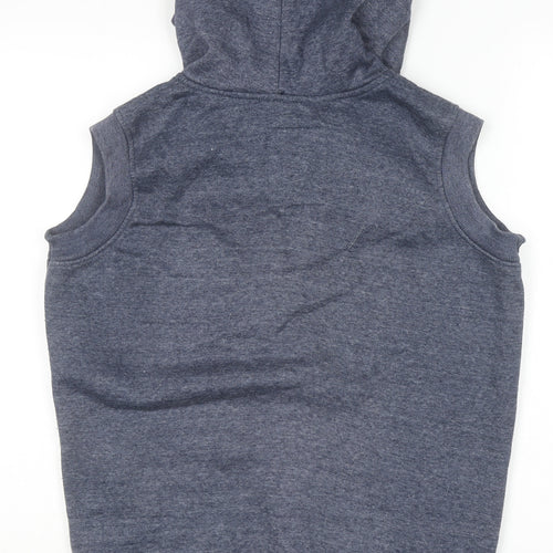 Tokyo Tigers Men's Grey Sleeveless Full Zip Hoodie Vest S