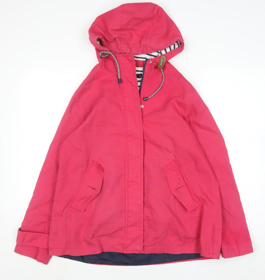 F&F Womens Pink Hooded Cotton Parka Jacket UK 12
