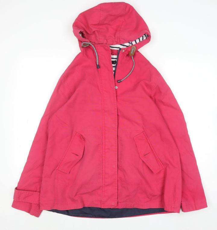 F&F Womens Pink Hooded Cotton Parka Jacket UK 12