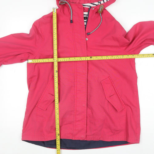 F&F Womens Pink Hooded Cotton Parka Jacket UK 12
