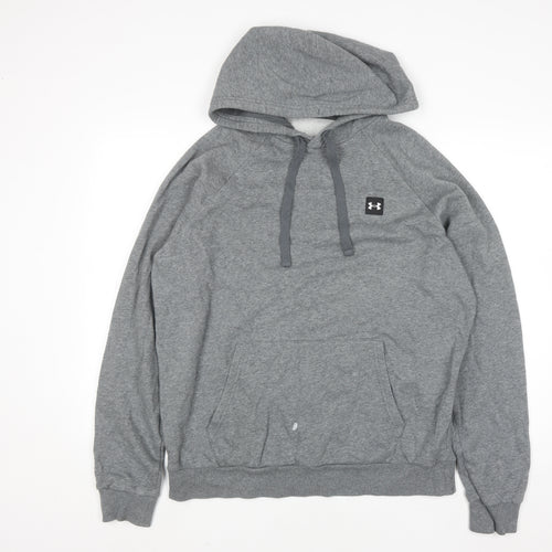 Under Armour Women's Grey Pullover Hoodie Size L Loose Fit