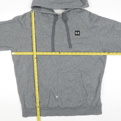 Under Armour Women's Grey Pullover Hoodie Size L Loose Fit