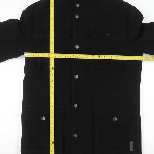 Ben Sherman Men's Black Wool Military Jacket Size S