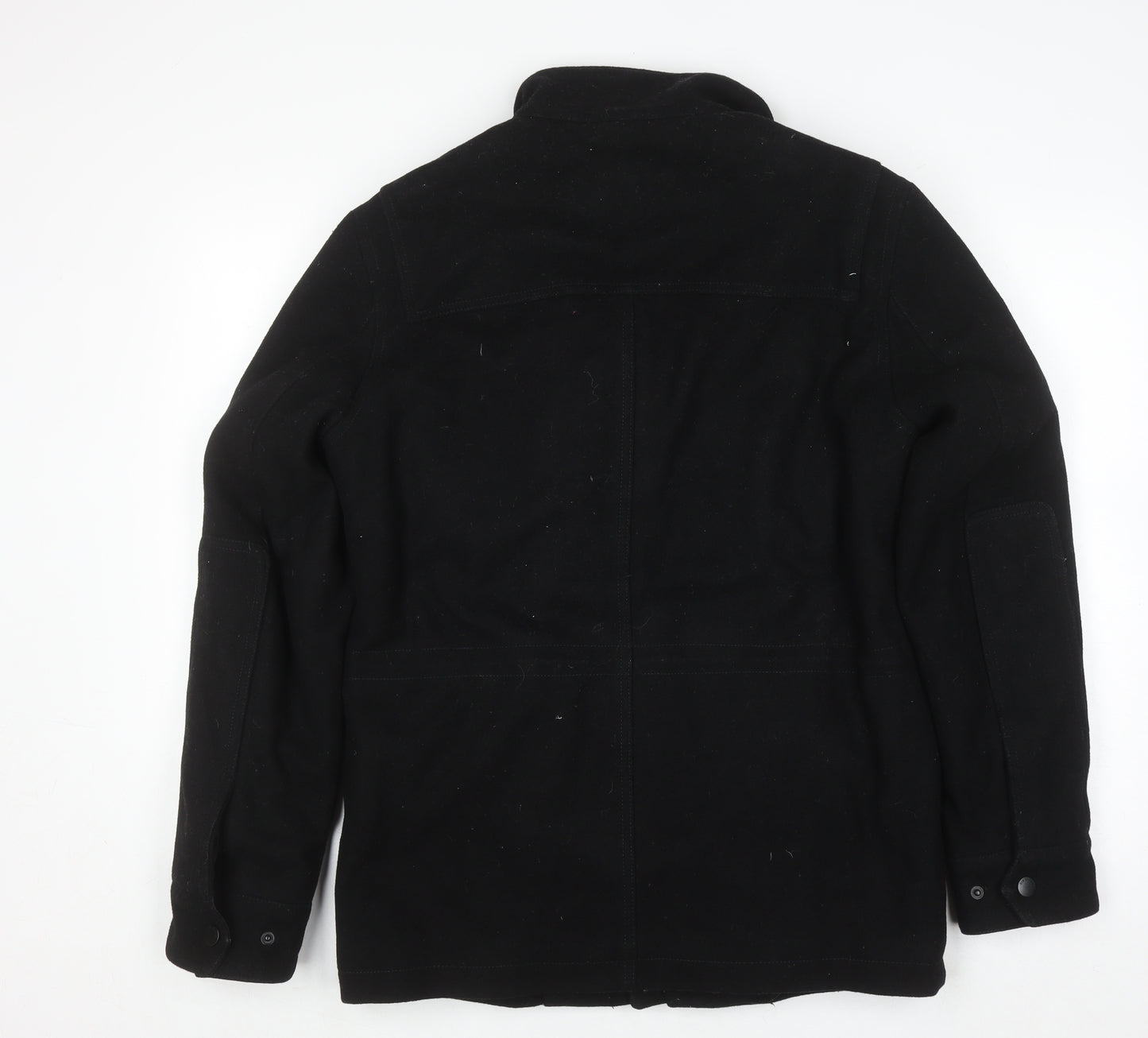 Ben Sherman Men's Black Wool Military Jacket Size S