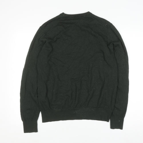 Uniqlo Women’s Black Wool Crew Neck Pullover Jumper Size L