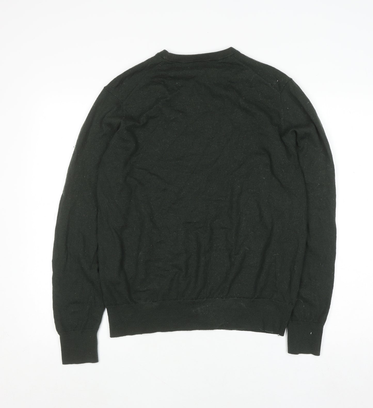 Uniqlo Women’s Black Wool Crew Neck Pullover Jumper Size L