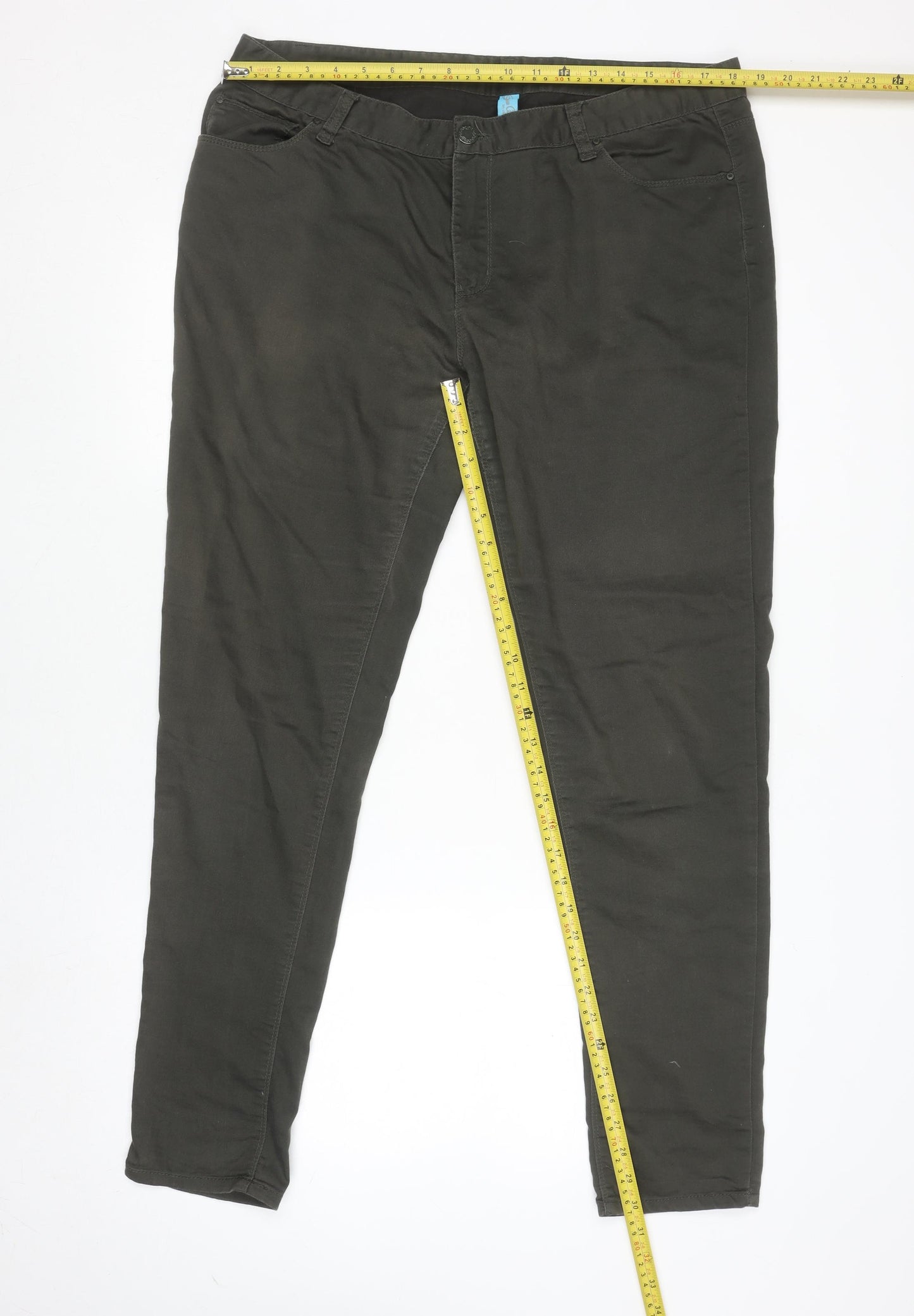 Laura G Ultra Soft Super Skinny Black Jeans Women UK 18