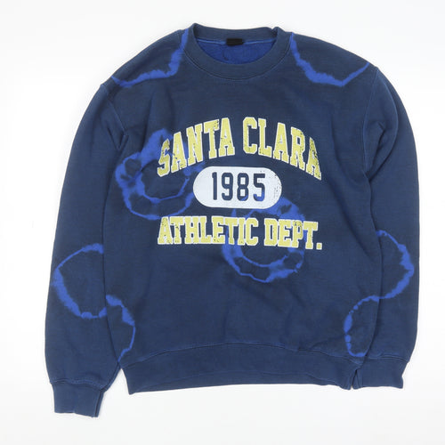 Urban Outfitters Men's Blue XS Santa Clara 1985 Athletic Dept Sweatshirt