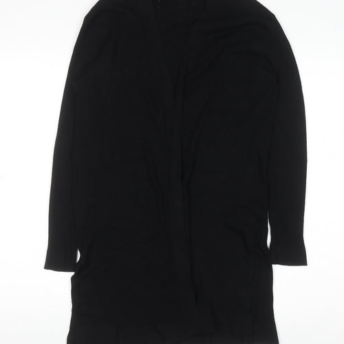 Tu Womens Black Longline Knit Cardigan Size 14