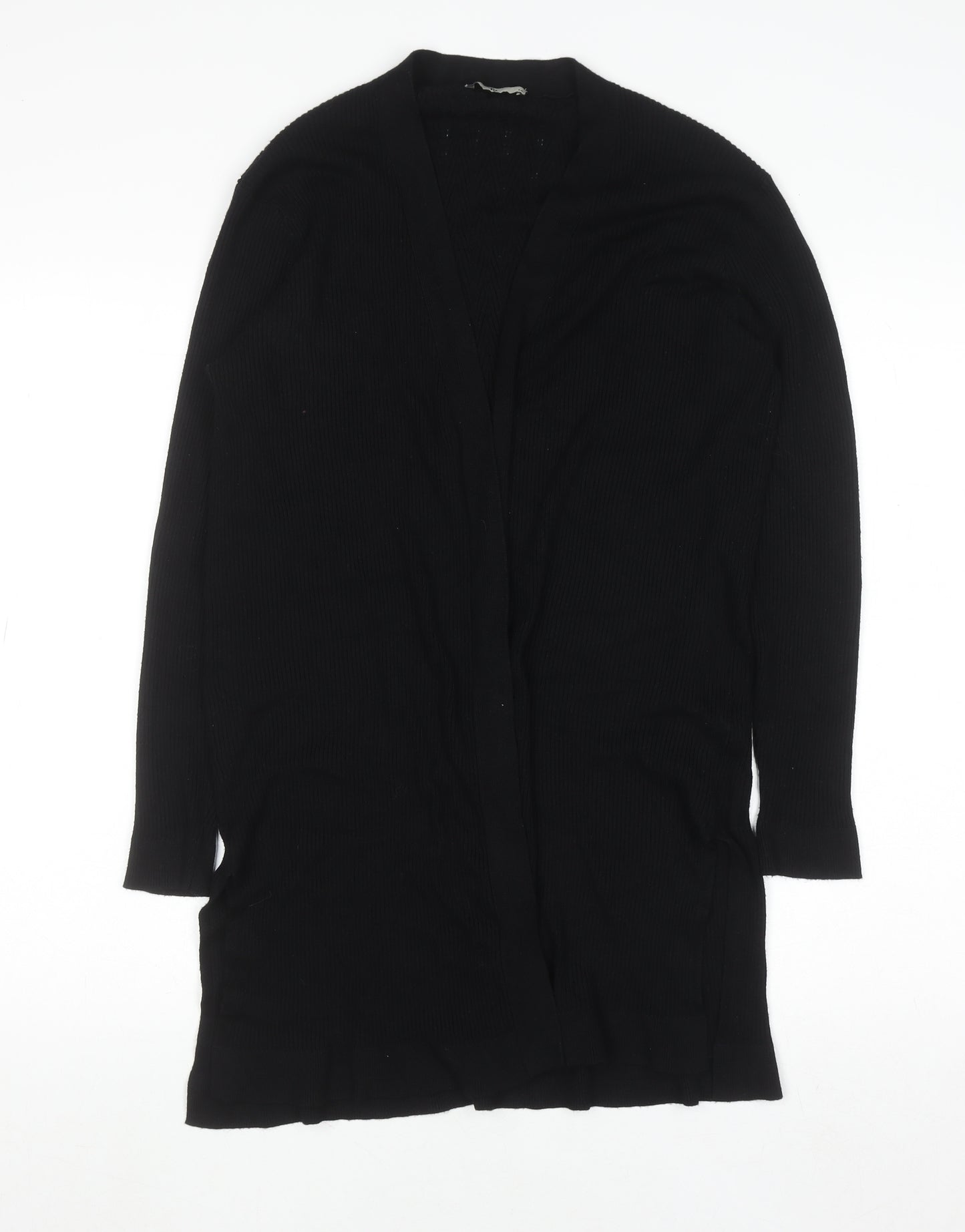 Tu Womens Black Longline Knit Cardigan Size 14
