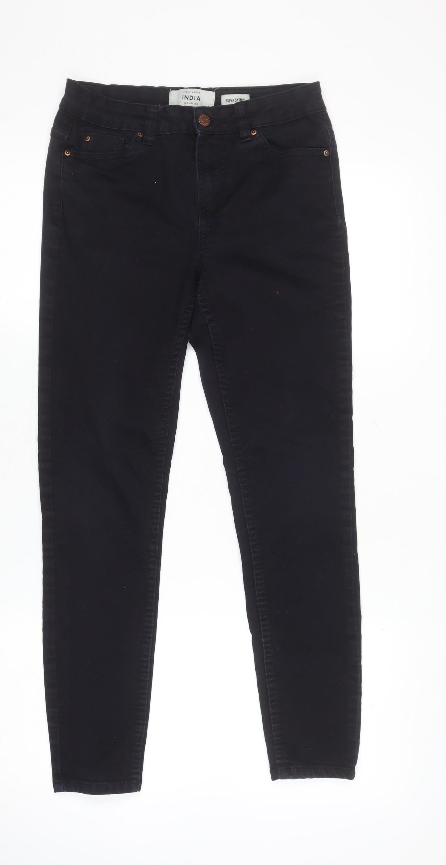 New Look Women’s Black Skinny Stretch Jeans Size 8 Regular 32in Leg
