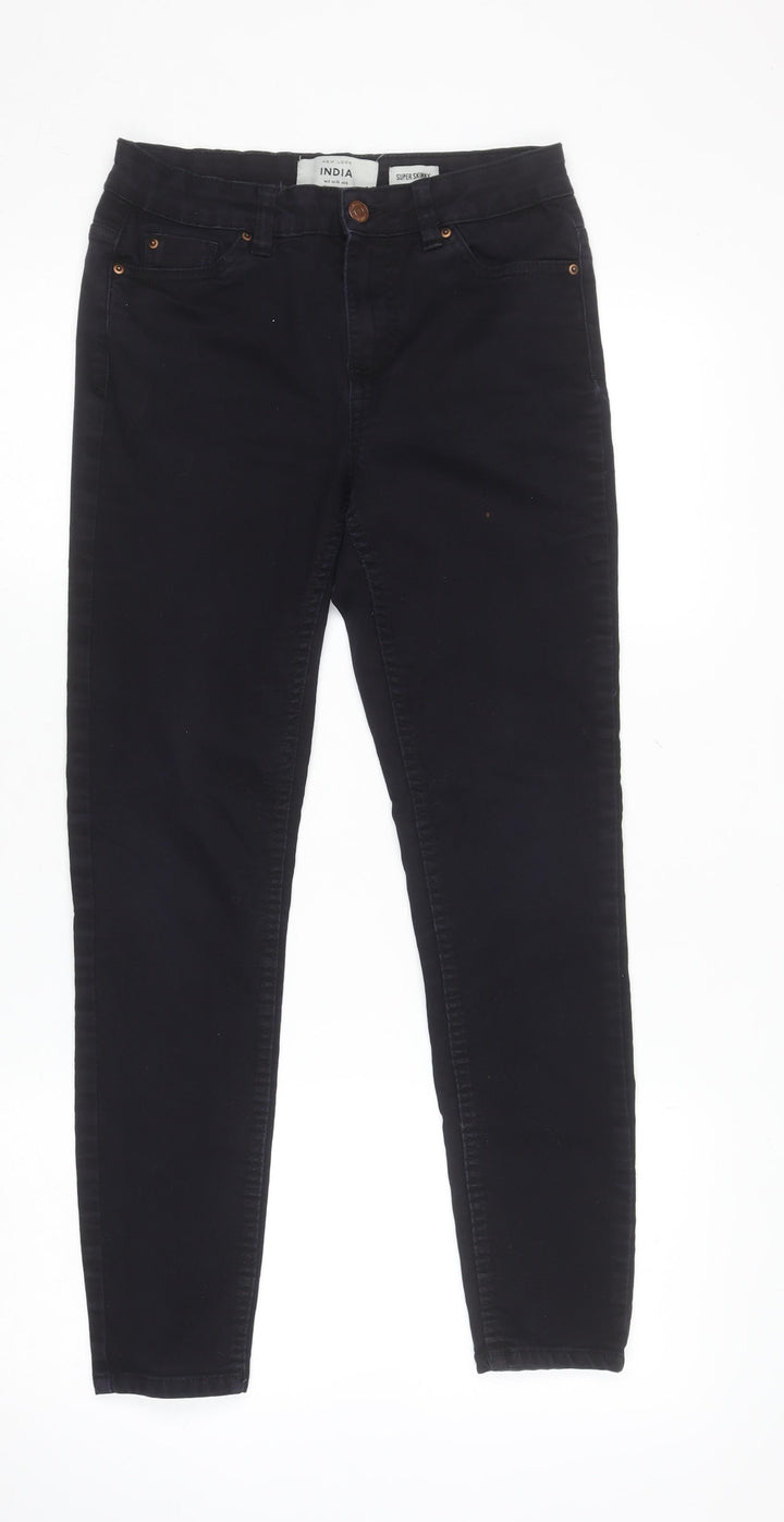 New Look Women’s Black Skinny Stretch Jeans Size 8 Regular 32in Leg
