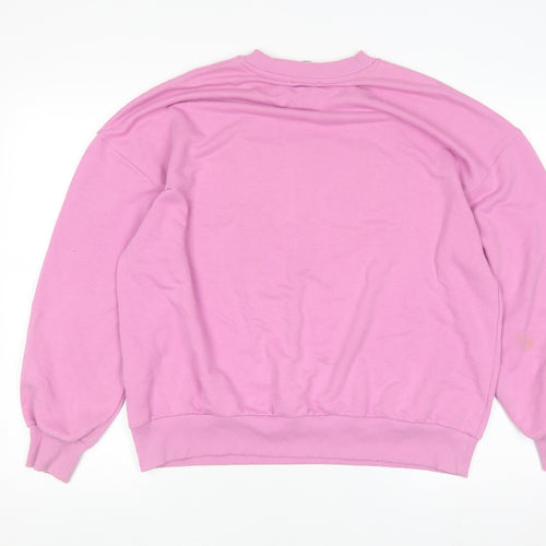 Pull & Bear Women's Pink Toronto Graphic Pullover Sweatshirt Size S