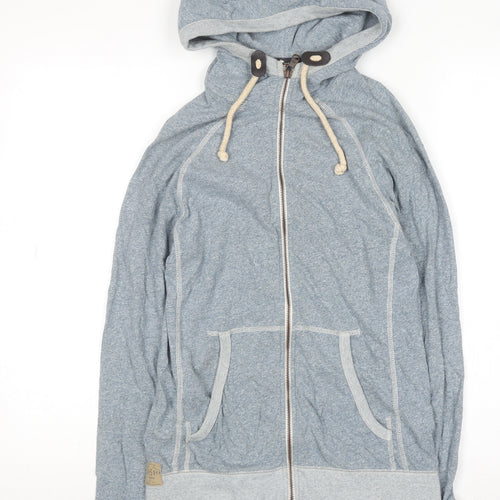 Next Men's Grey Full Zip Cotton Hoodie XS Lightweight Casual