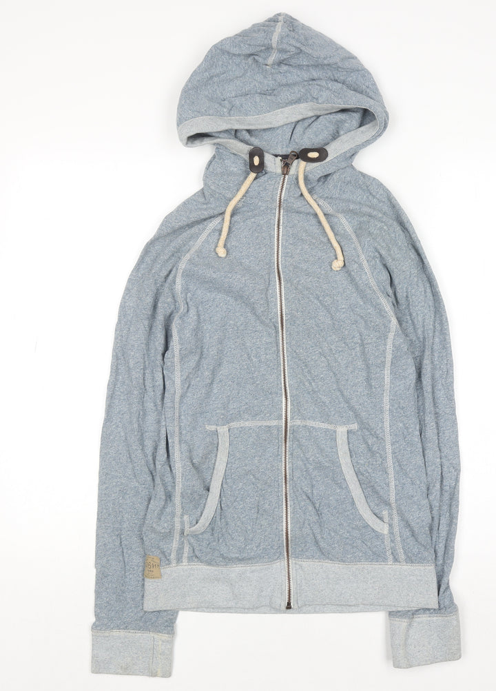 Next Men's Grey Full Zip Cotton Hoodie XS Lightweight Casual