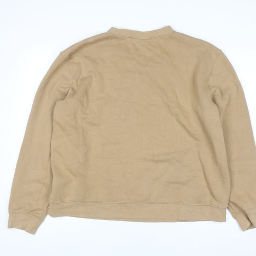 H&M Men’s Beige Les Plaisirs Graphic Pullover Sweatshirt XL