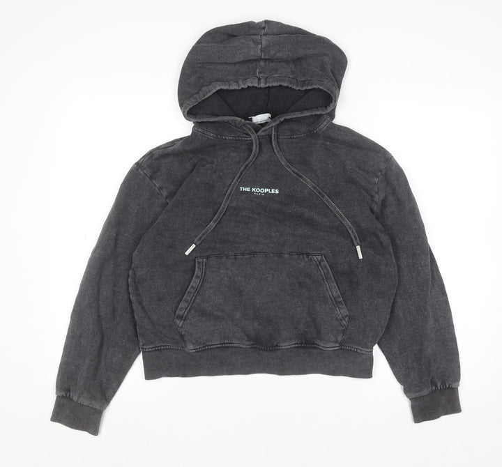The Kooples Women's Black Cotton Pullover Hoodie Size XS